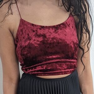 Velvet Crop Top